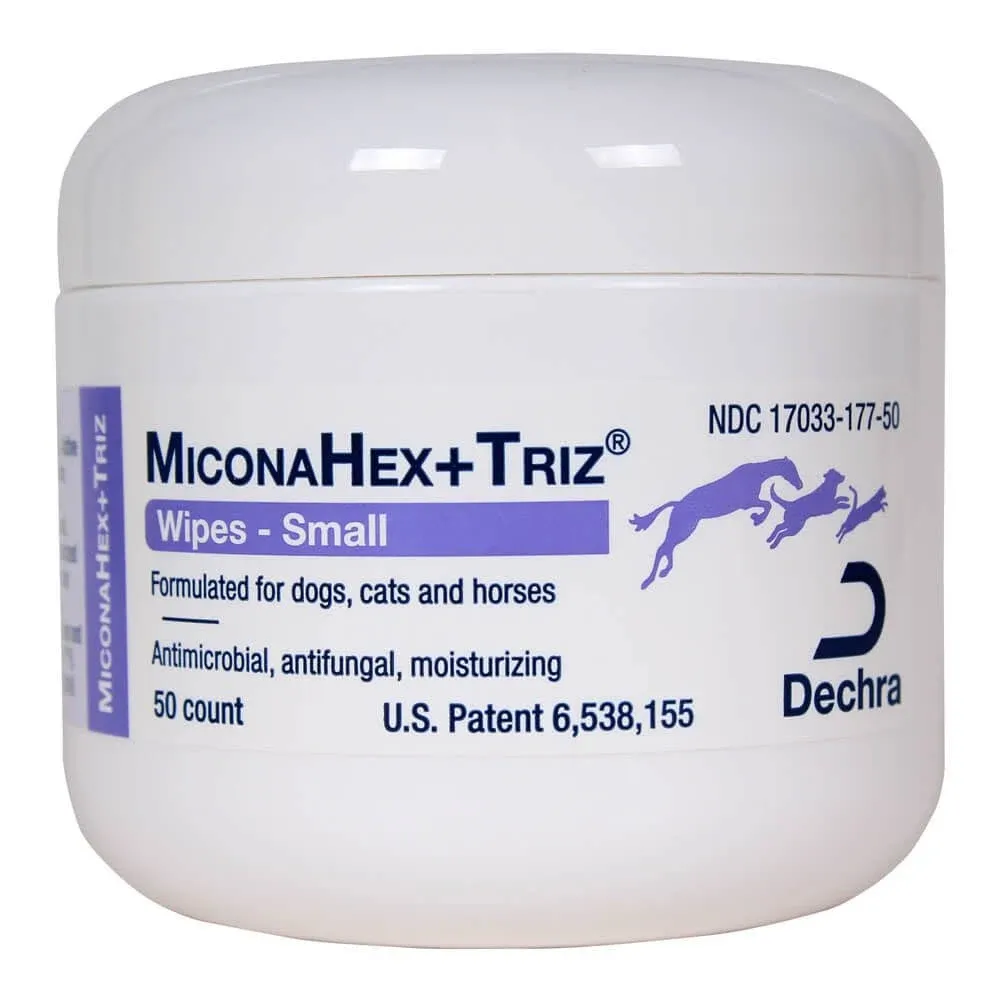 Dechra MiconaHex Triz Wipes for Dogs and Cats