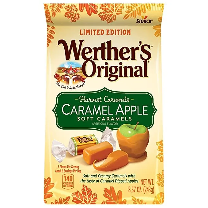 Werther's Original Caramel Apple Soft Harvest Caramels 8.57 oz. Bag