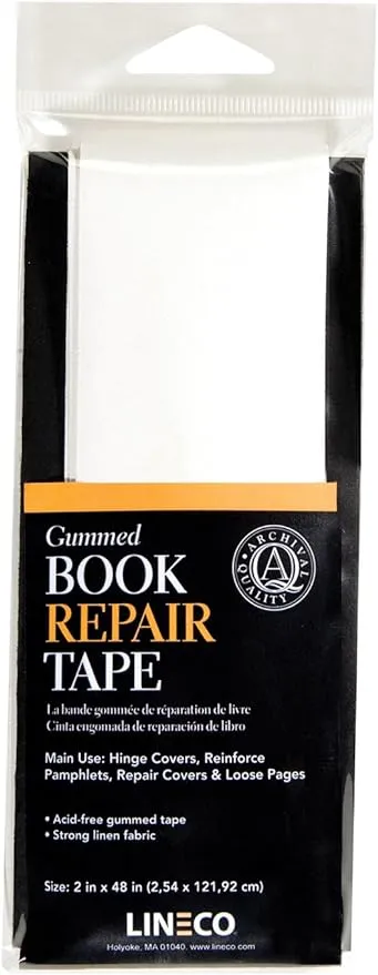 Lineco Book Repair Tape, Gummed, 2" x 48"