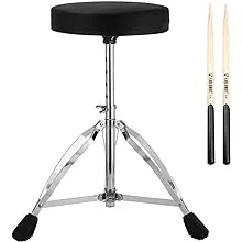 Drum Throne,Adjustable Height Tripod Stools,Portable Folding Padded with 5A Drum ...