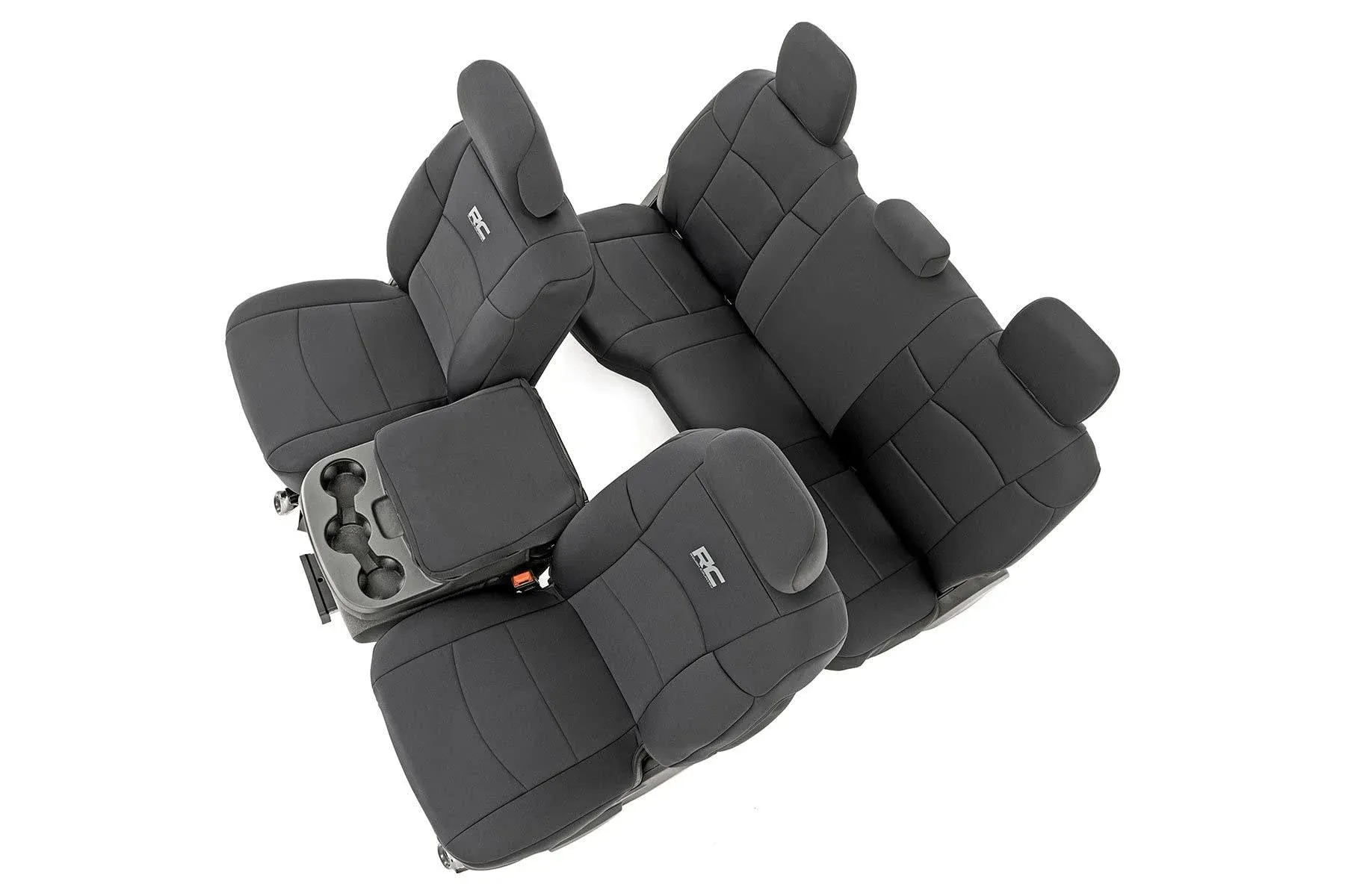 Rough Country Seat Covers First and Second Row with 60/40 Rear Sit Ram 2500 2WD | 4WD 2019-2022