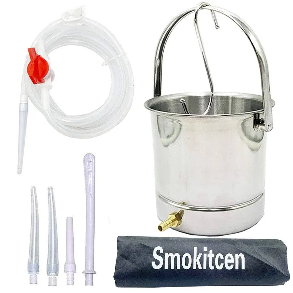 Smokitcen Coffee Enema Bucket Kit Stainless Steel 2 Quart Capacity for Cleansing ...