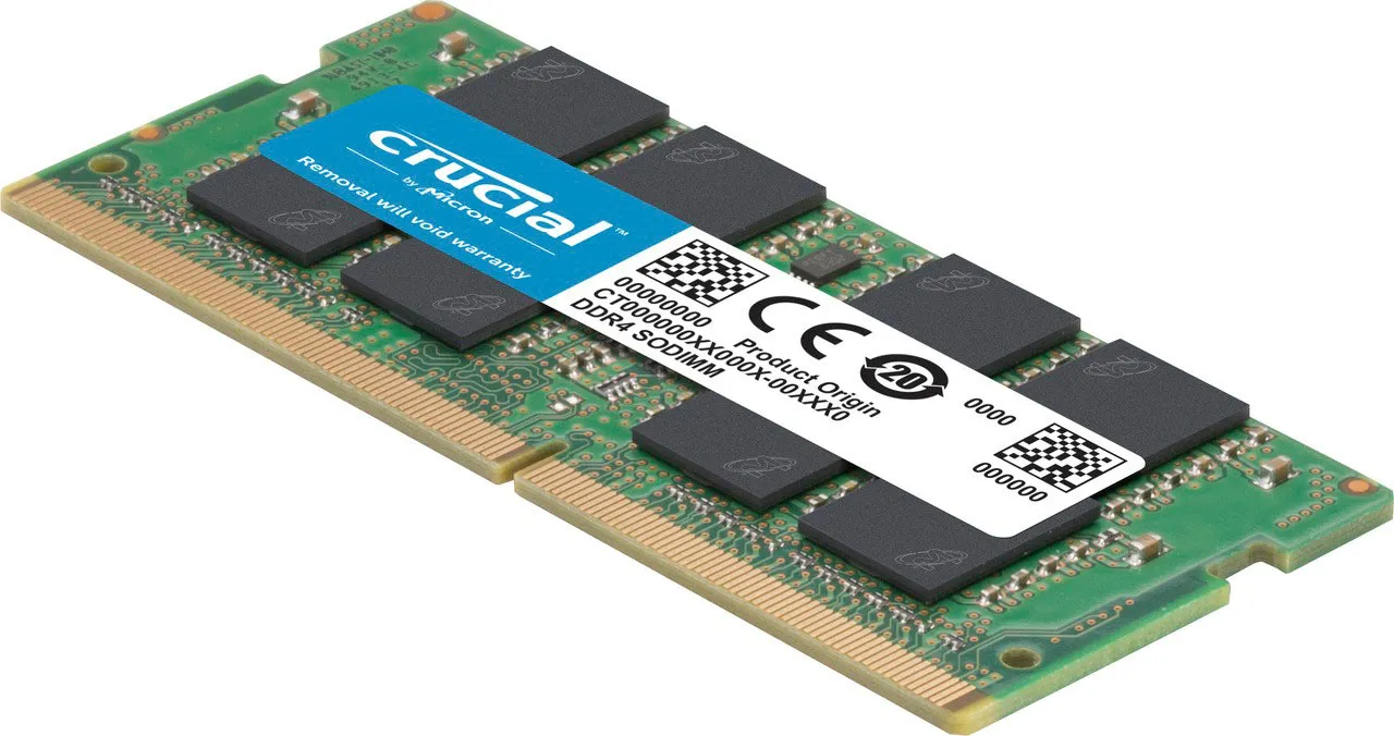 Crucial 32GB Laptop DDR4 3200 MHz SODIMM Memory Kit (2 x 16GB)