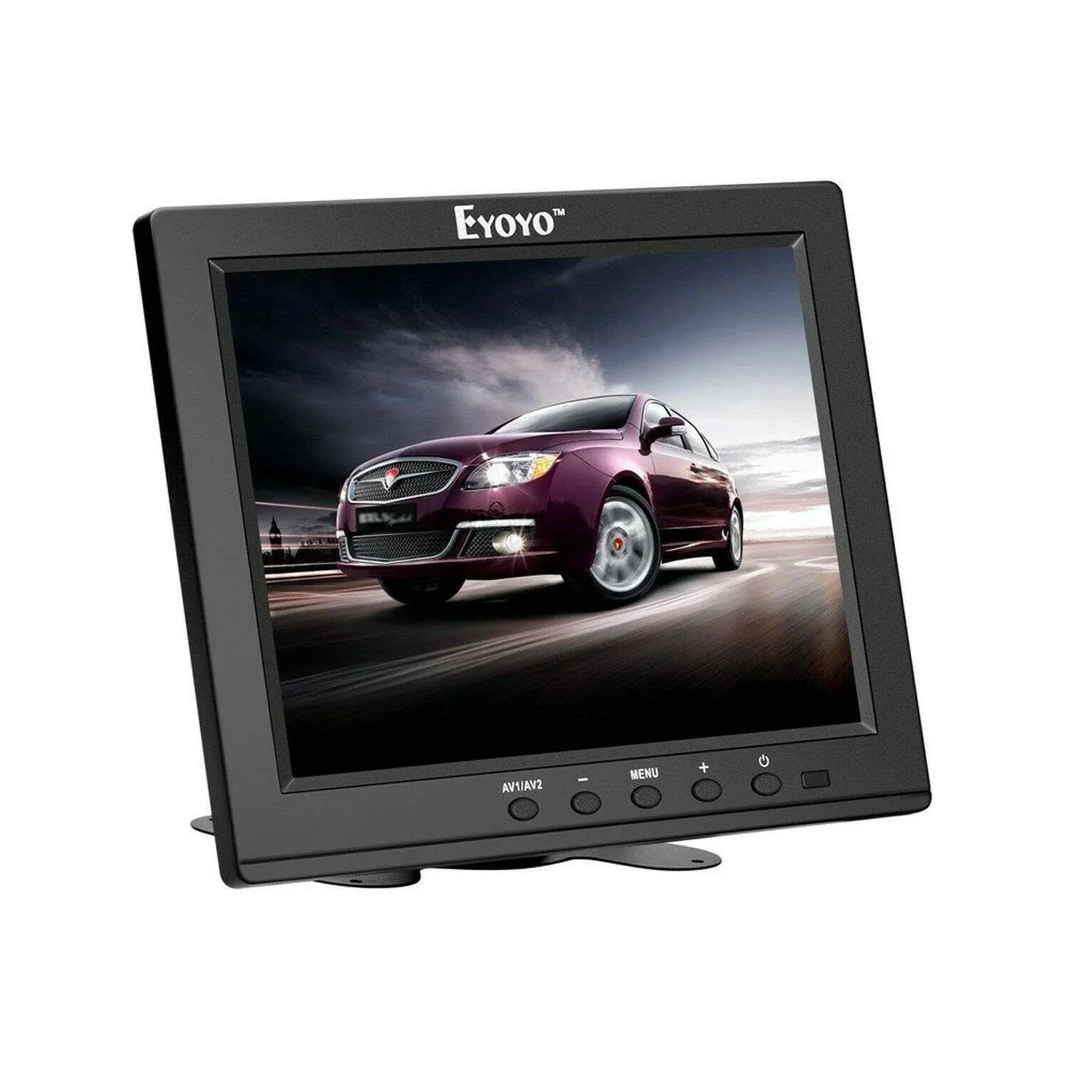 Eyoyo 8 Inch HDMI Monitor Small LCD Screen Mini Monitors 1024x768 4:3 TFT HD CCTV Security Display with Speakers HDMI VGA BNC AV Ypbpr Input for Computer PC Laptop RasPi Camera