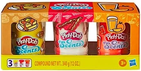 PLAY-DOH: SCENTS - Breakfast Scented Modeling Compound  - 3 PACK