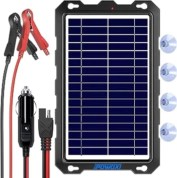 POWOXI 7.5W Solar Battery Charger