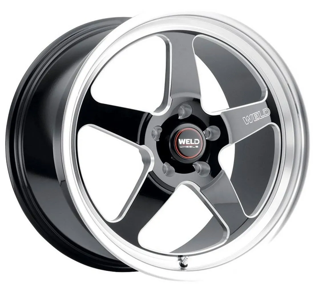 Weld S155 18x5 Ventura Drag 5x114.3 ET-23 BS2.1 Gloss BLK MIL DIA 78.1