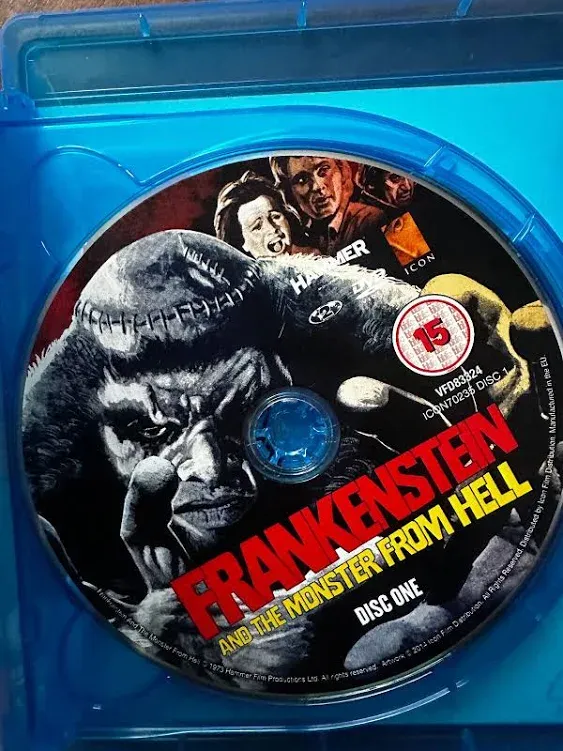 Frankenstein + The Monster From Hell Blu-ray Hammer Horror Movie Rare