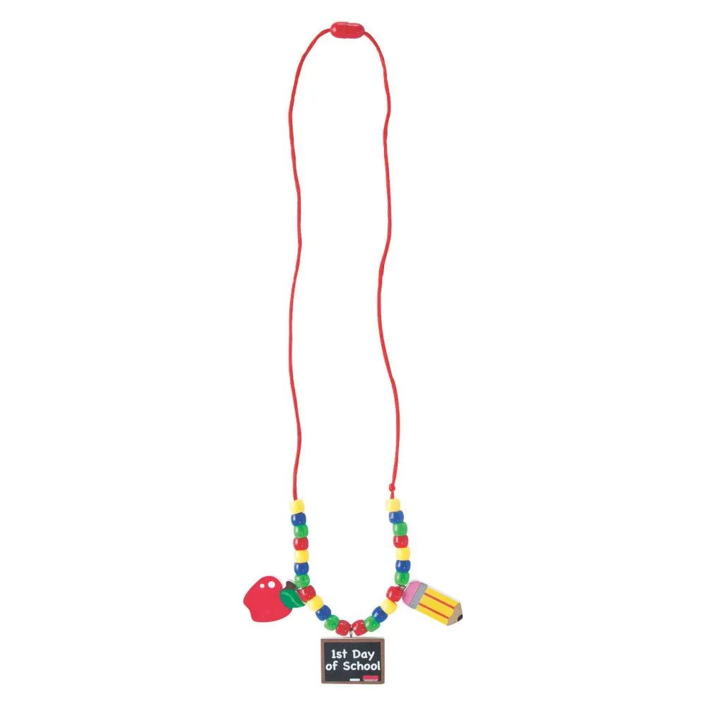 1st Day of School Necklace Craft Kit - Makes 12