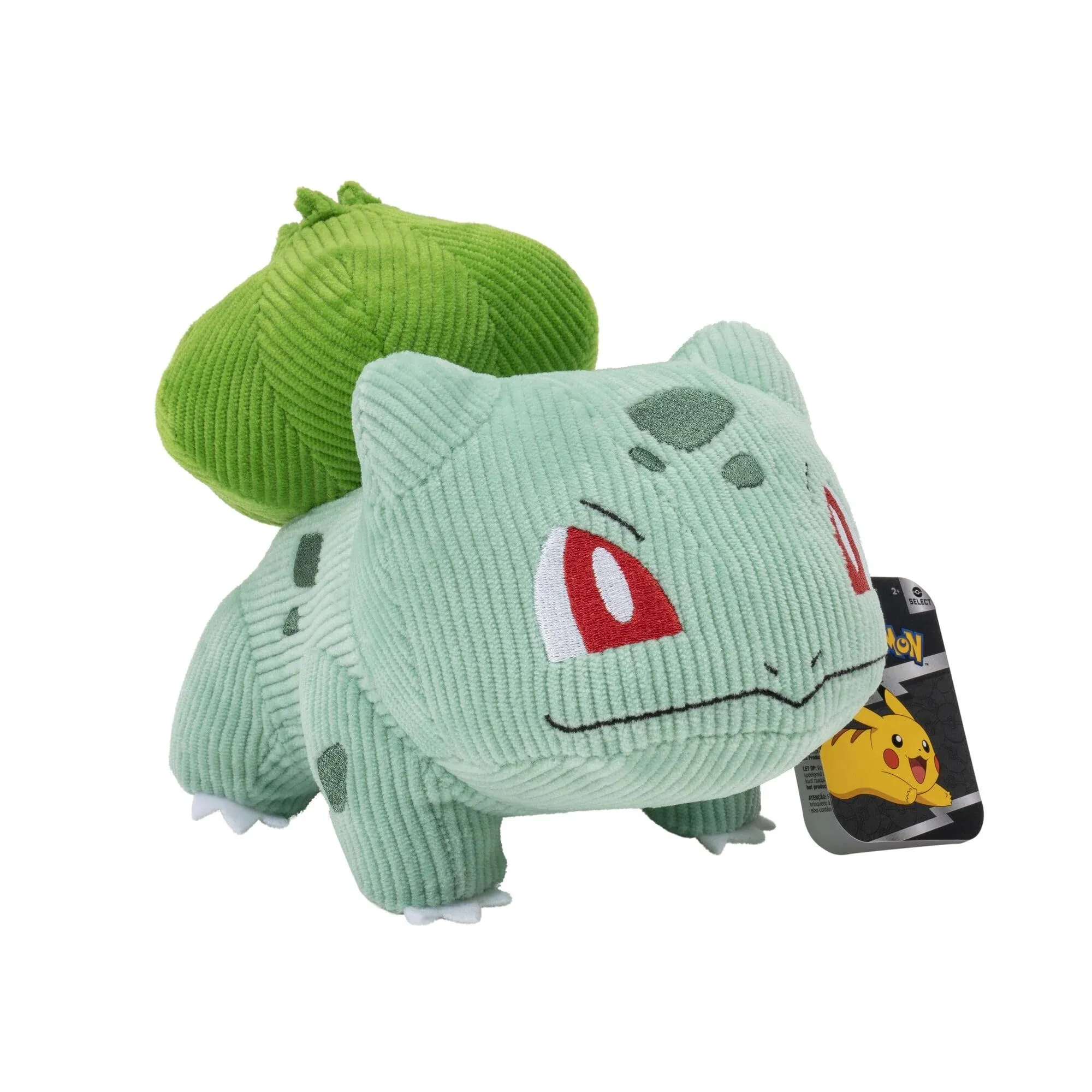 2022 Pokemon Bulbasaur Corduroy Select Plush Licensed Authentic New