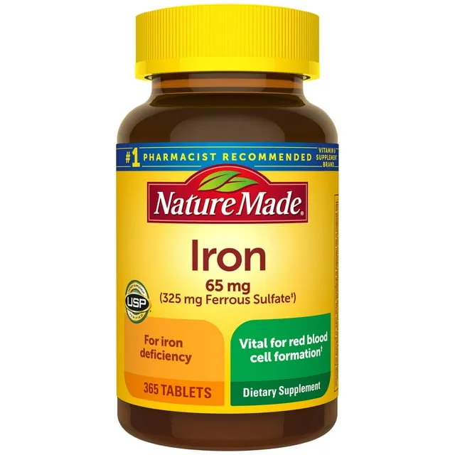 Nature Made Iron 65 mg Tablets