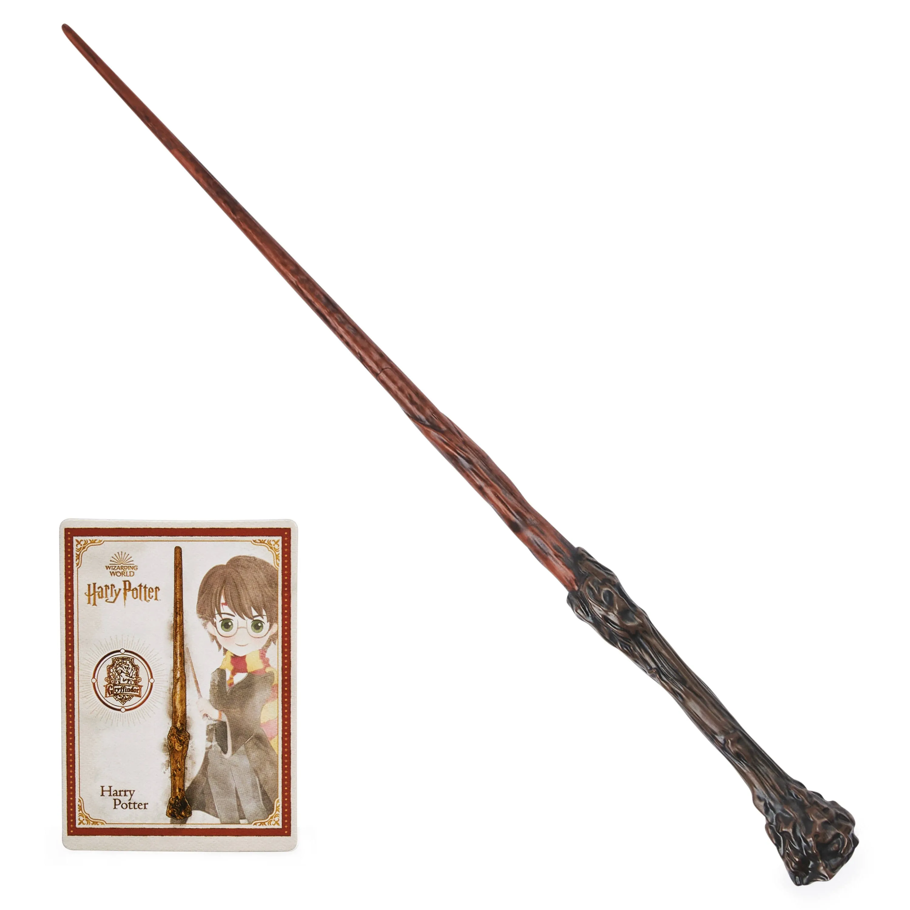 Wizarding World Harry Potter, 12-inch Spellbinding Harry Potter Magic Wand & Spell Card, Kids Toys, Accessory for Halloween Costumes for Girls & Boys