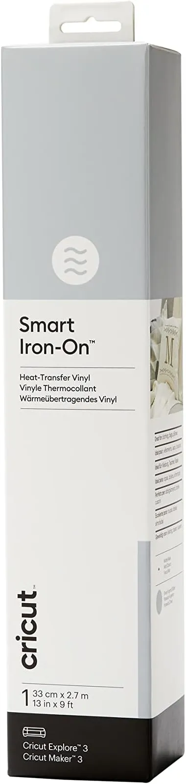 Cricut Smart Iron On | Navy Blue | 0.9 m (3 ft) | Heat Transfer Vinyl Roll (HTV) | for use with Cricut Explore 3 and Cricut Maker 3