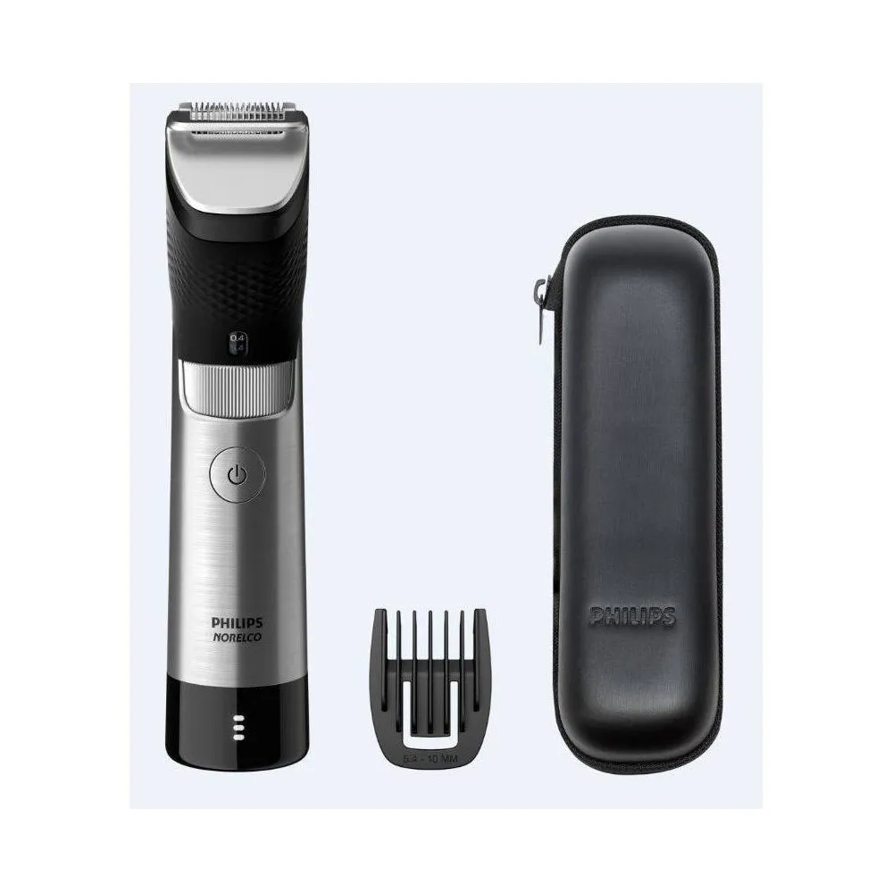 Philips Norelco Series 9000, Ultimate Precision Beard and Hair Trimmer with Beard Sense Technology for an Even Trim, BT9810/40