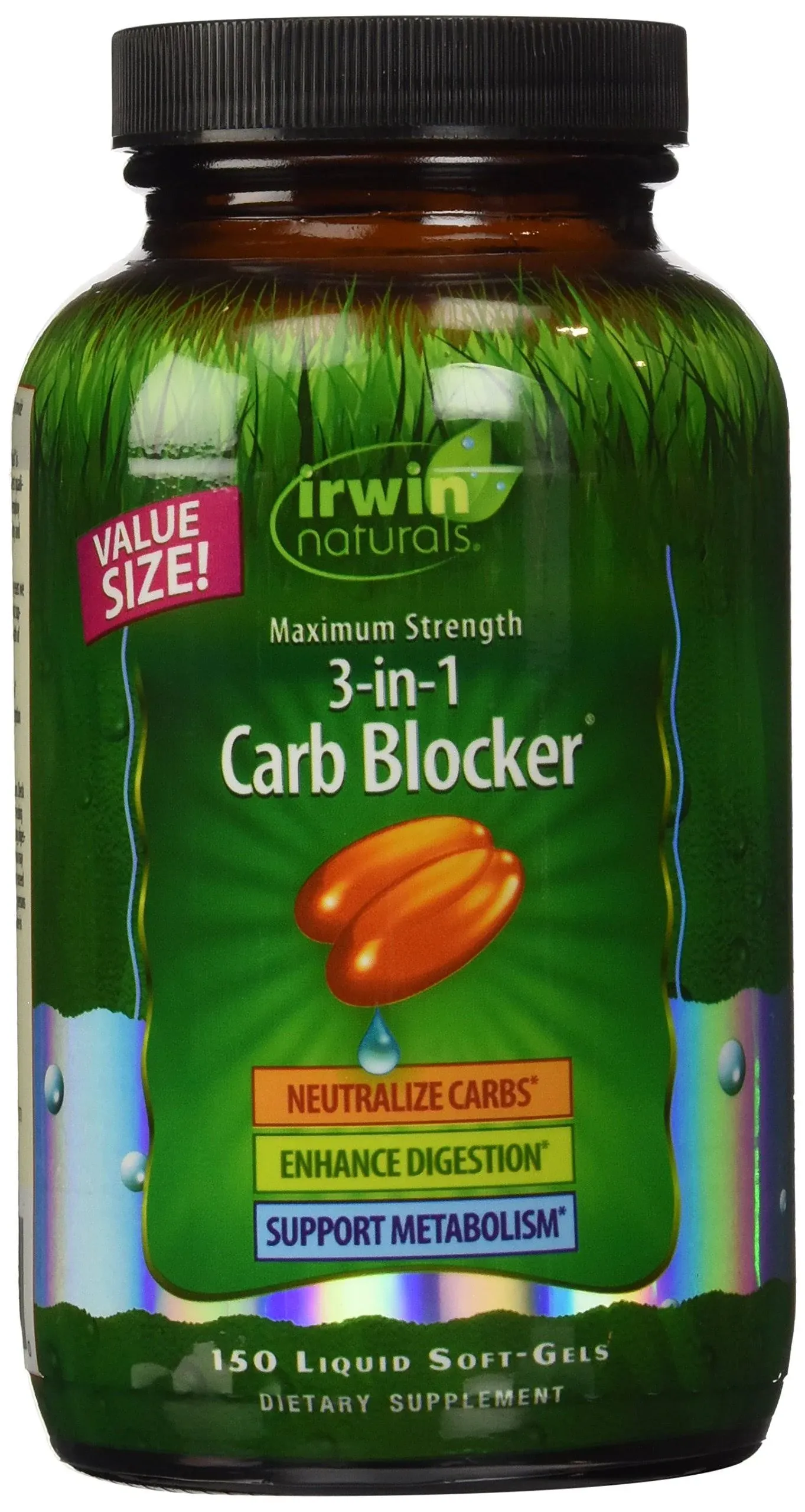 Irwin Naturals Maximum Strength 3-in-1 Carb Blocker