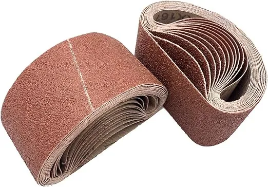 24 Pack 21/2x16inch Sanding Belts Aluminum Oxide Abrasive Sandpaper For 2.5 X 16