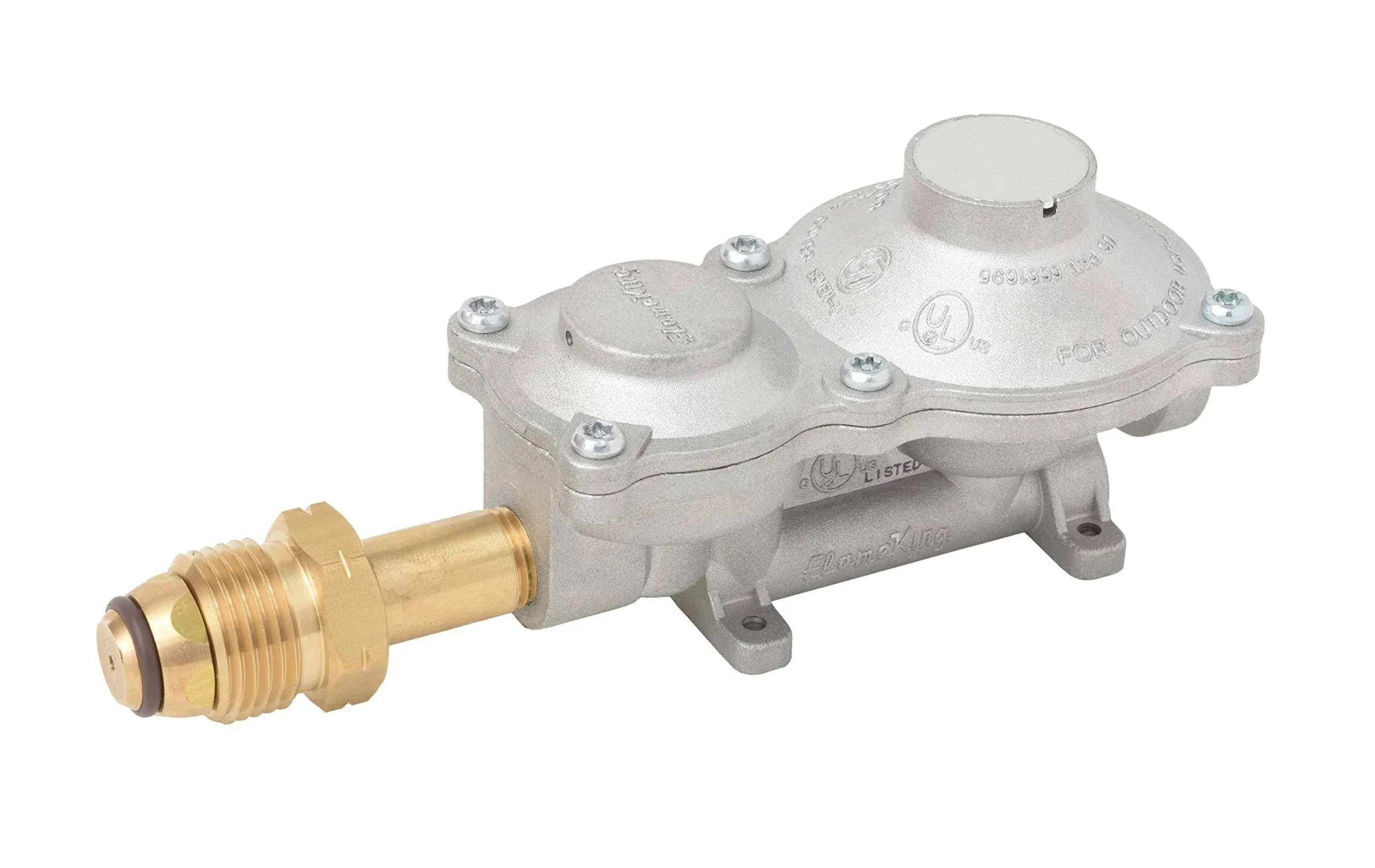 2-Stage Propane Gas RV Regulator with POL Valve Connection