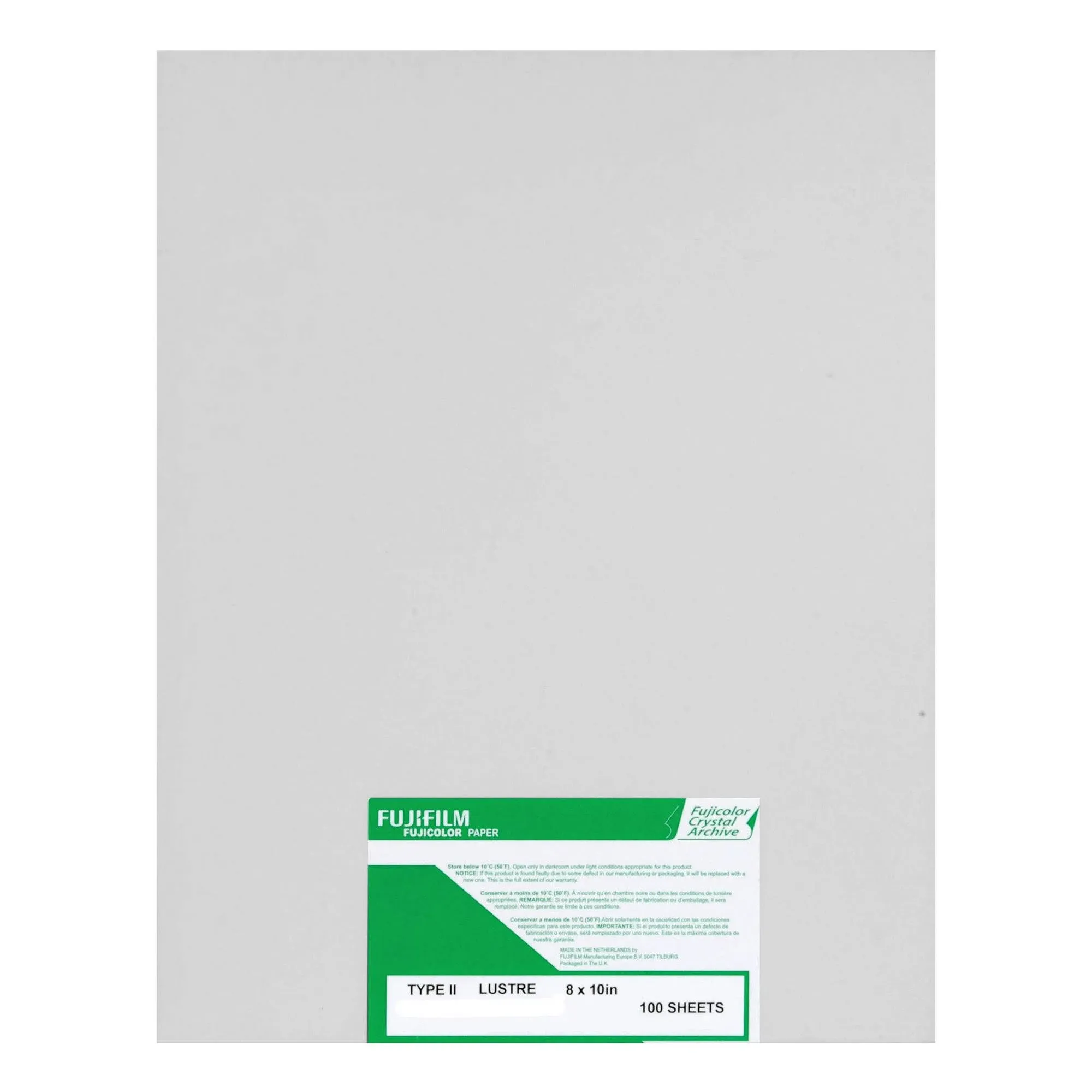 Fujifilm 8x10" Fujicolor Crystal Archive Type II Lustre Paper, 100 Sheets