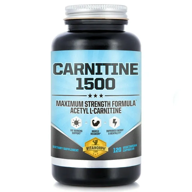 Vitamorph Carnitine 1500 - Acetyl L-Carnitine 1500mg Maximum Strength Carnitine ...