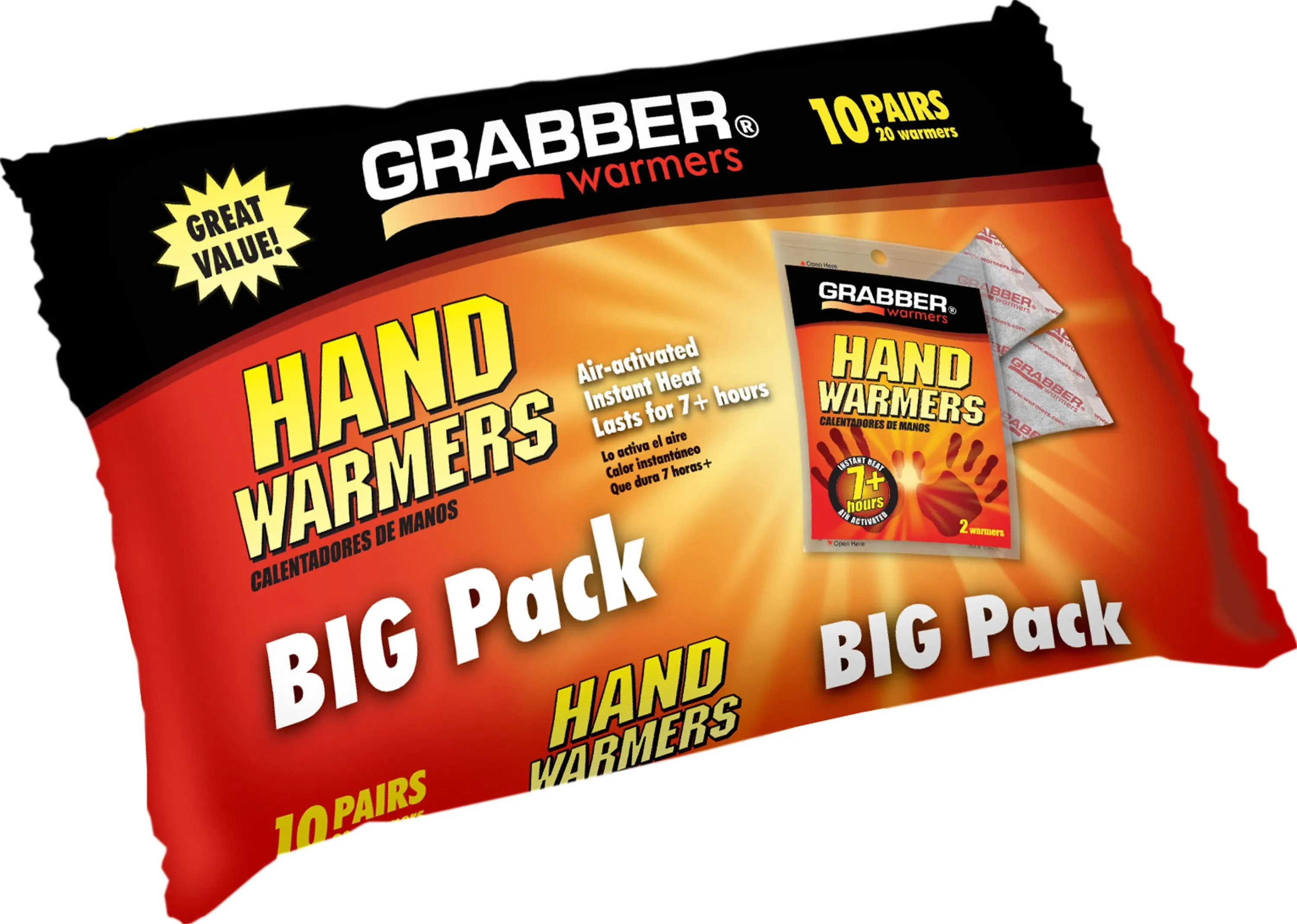 Grabber Warmers HWPP10 Hand Warmers - 10 pairs