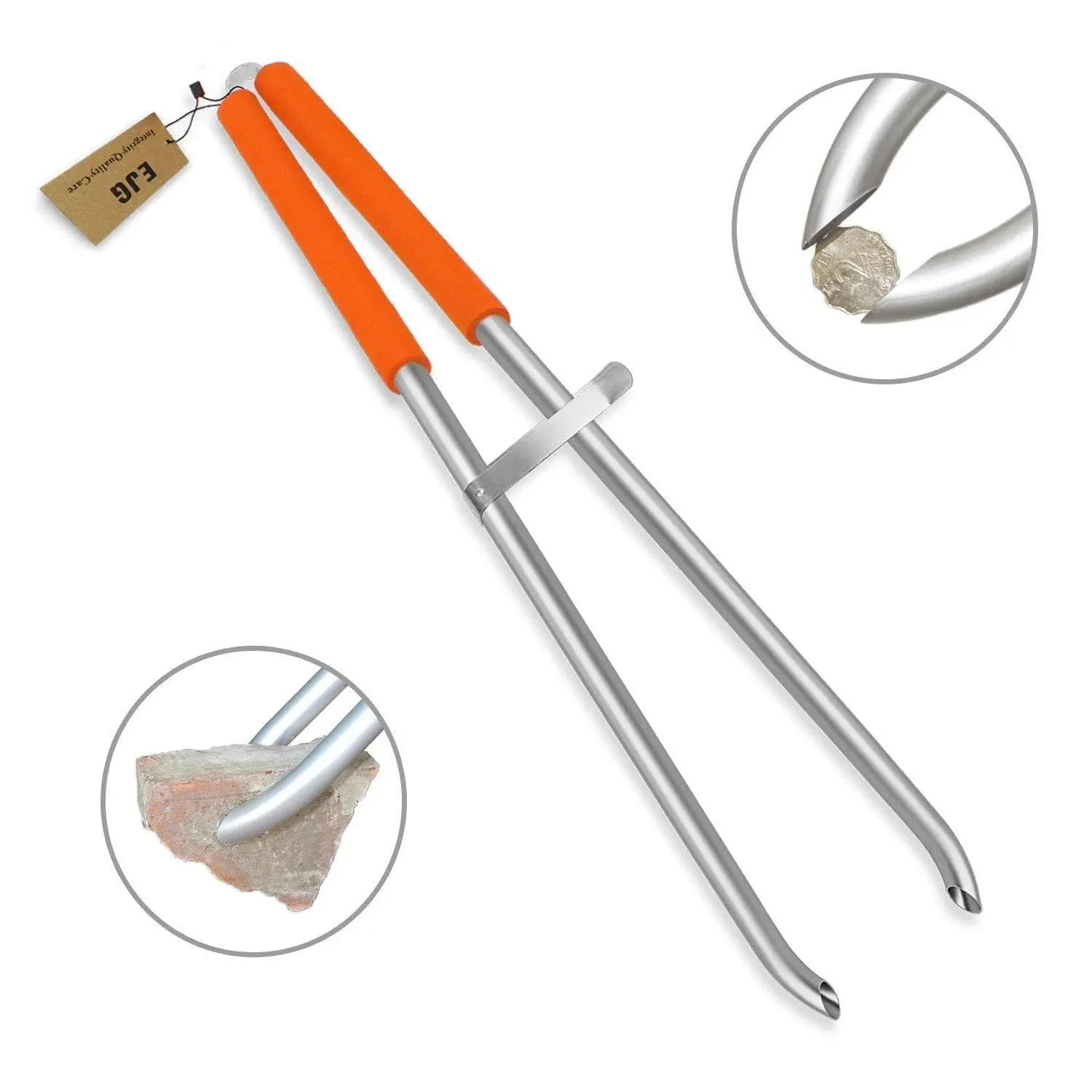 EJG 36" Long Trash & Garbage Picker Grabber, Lightweight Aluminium & Rustproof ...