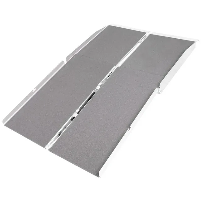 Silver Spring WCMF-4 Aluminum Multi-Fold Wheelchair Ramp - 4' Long