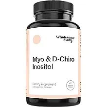 Myo-Inositol & D-Chiro Inositol Blend Capsule | 30-Day Supply | Most Beneficial 40:1 Ratio | Hormonal Balance & Healthy Ovarian Function Support for Women | Vitamin B8 | 120 Inositol Supplement Caps