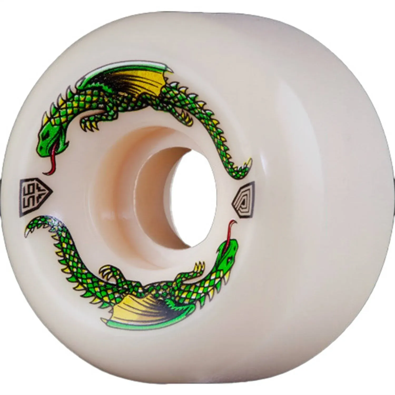 Powell Peralta Dragon Formula Rat Bones II Wheels 58x33mm 93A - Off White (Set)