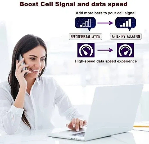 Amazboost Cell Phone Booster for Home -up to 2 500 SQ FT Cell Signal A1