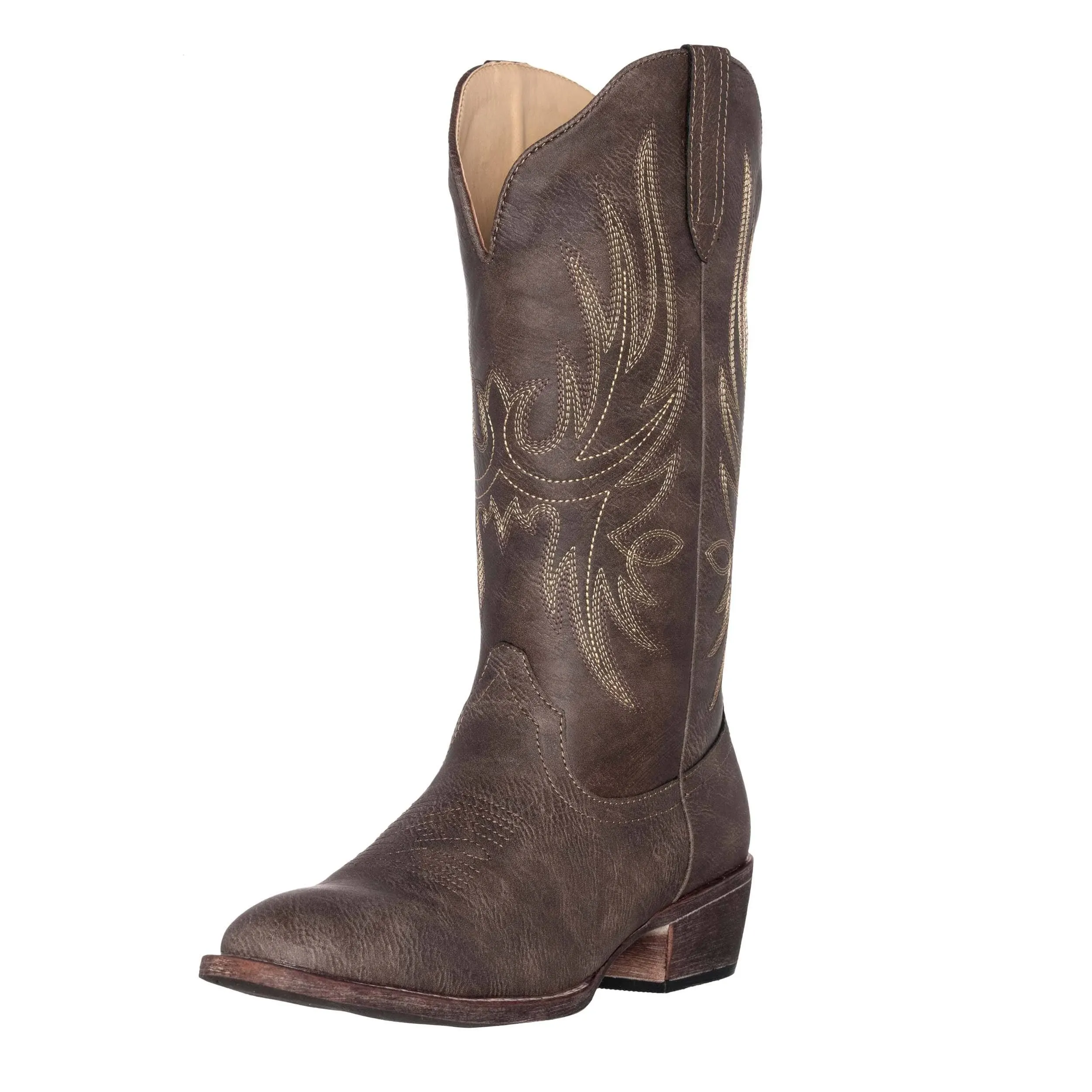 Womens Western Cowgirl Cowboy Boot, Cimmaron Round Toe by Silver Canyon