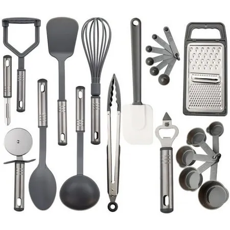 LDC Lux Decor Kitchen Utensils Set, 23 Pieces Kitchen Utensils, Non-Stick and...