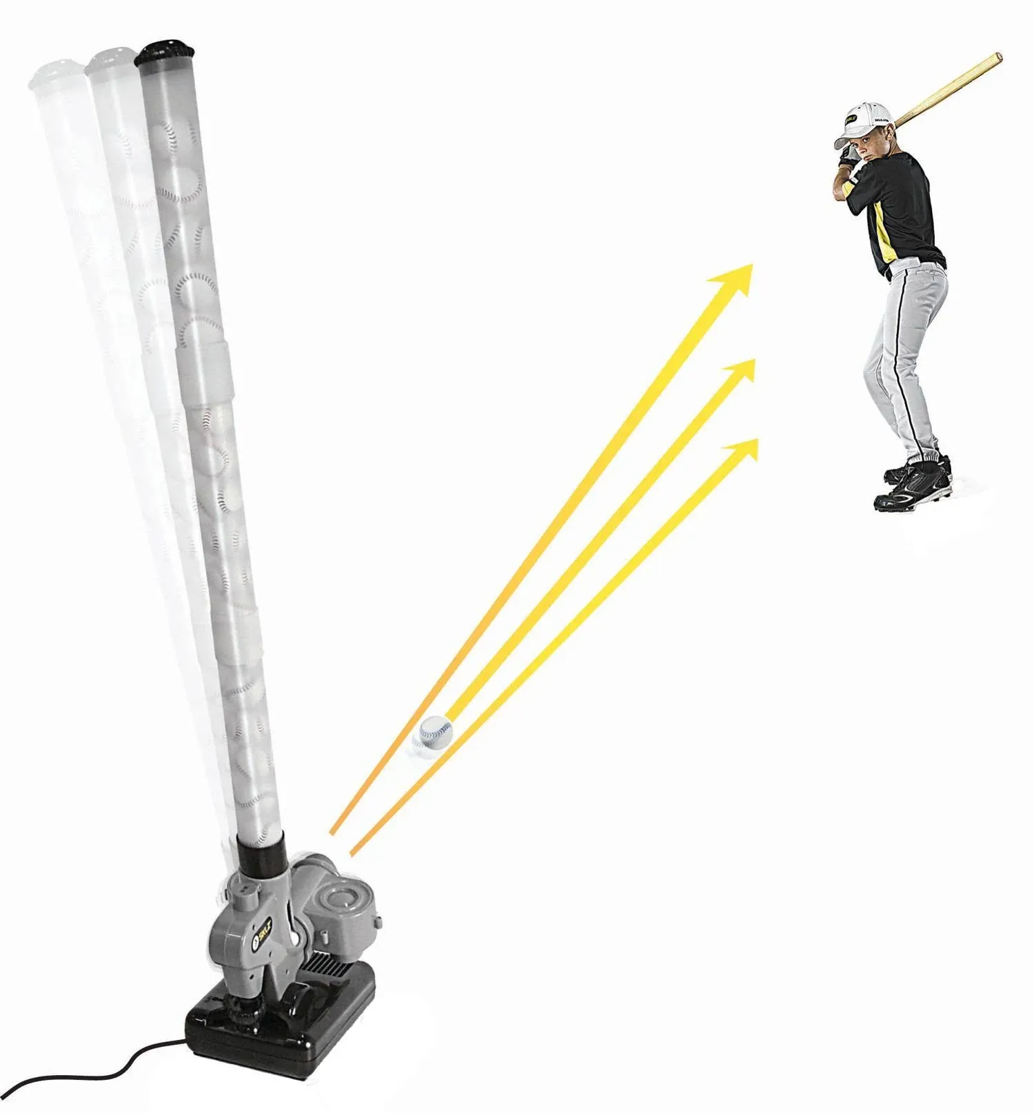 SKLZ Lightning Bolt Pro Automatic Pitching Machine Black Gray (READ!)