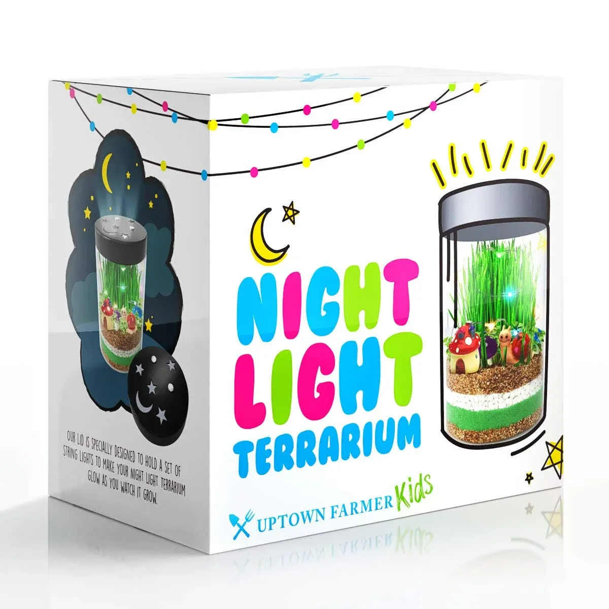 Terrarium Kit for Kids - Light Up Terrarium Kit for Kids - Science Kits for Kids - Learning & Education Toys - Kids Plant Growing Kit - Grow &Glow Terrarium - Kids Arts & Crafts - Kids