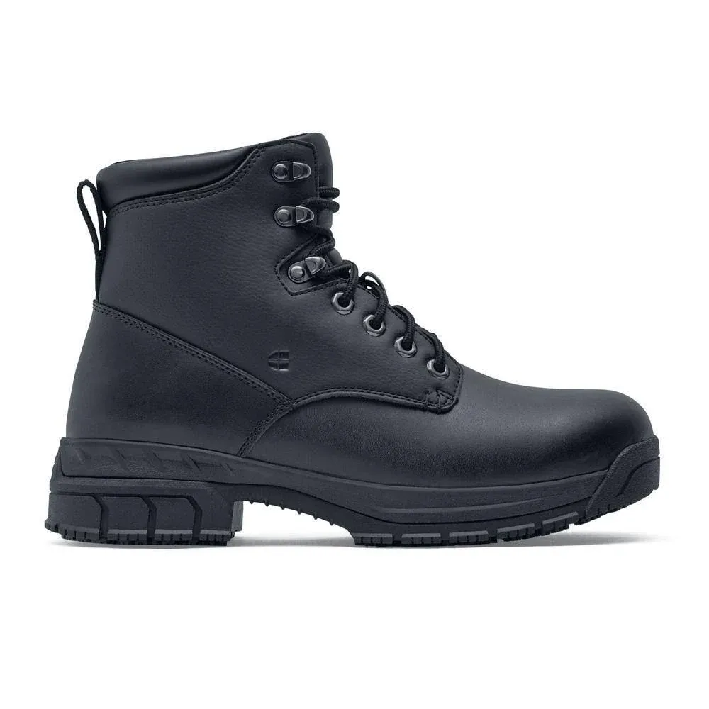 Shoes For Crews 60435W Rowan Men's Size 13 Wide Width Black Water-Resistant Soft Toe Non-Slip Work Boot