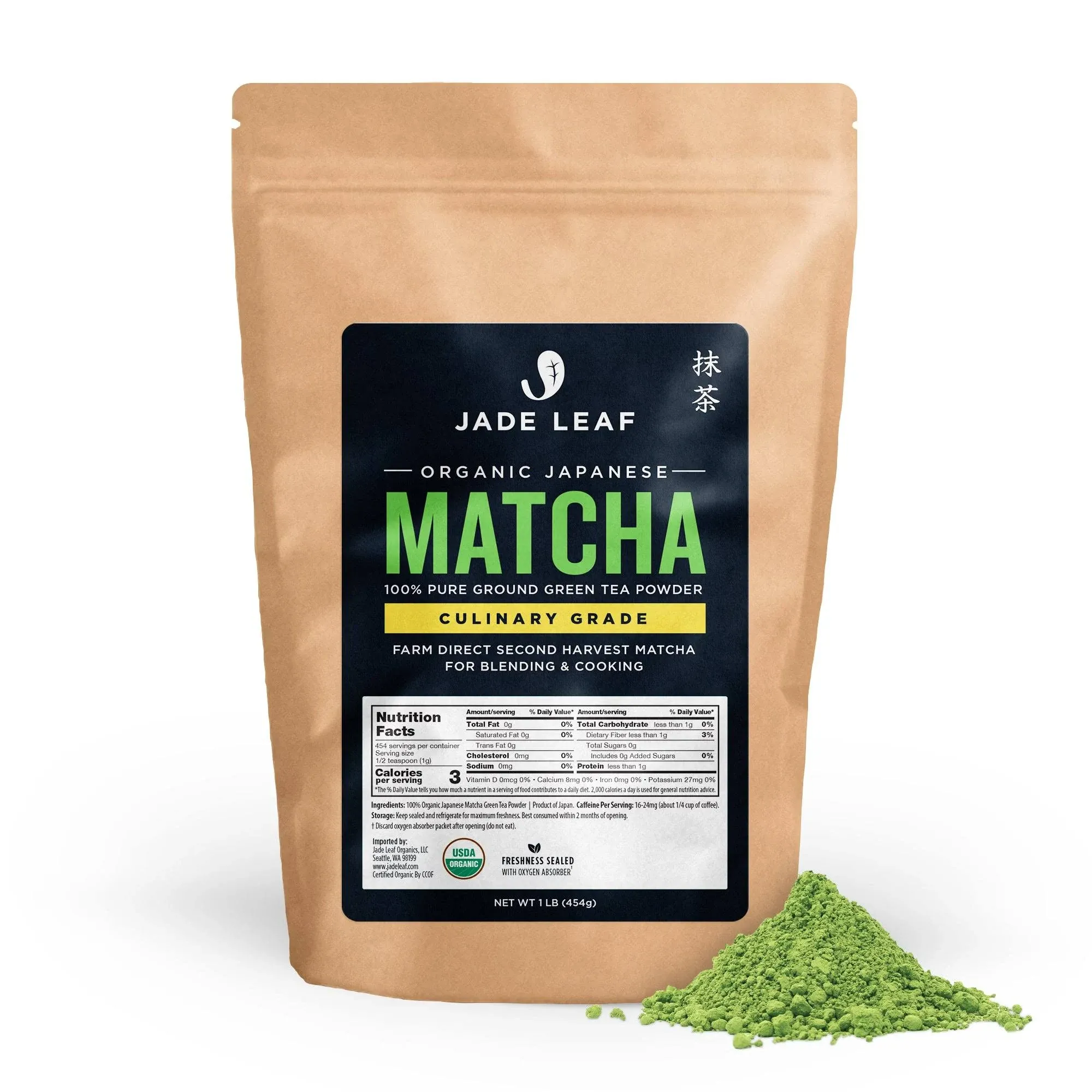 Jade Leaf Organic Culinary Grade Matcha Powder