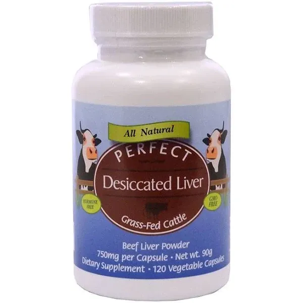 Perfect Supplements Desiccated Liver, Capsules - 120 count