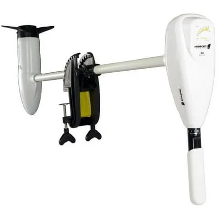 Newport L-Series 62lb Thrust Transom Mounted Saltwater Electric Trolling Motor w/LED Battery Indicator