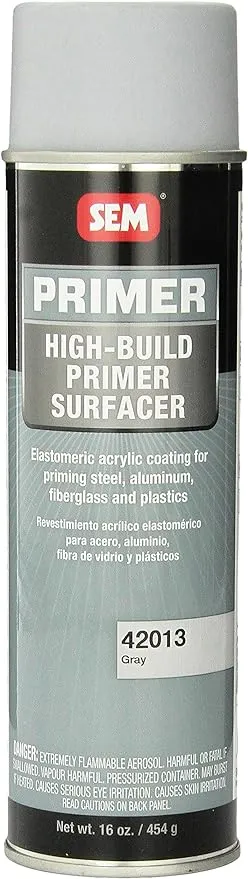 SEM 42013 Grey High Build Acrylic Primer - 16 oz.