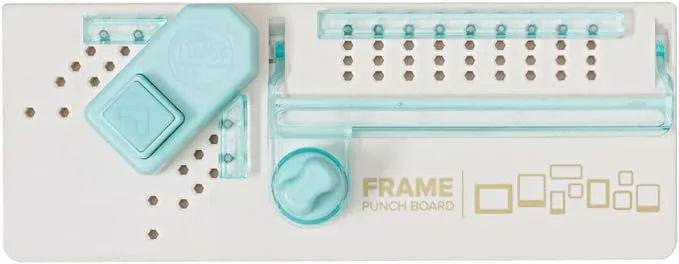 We R Memory Keepers. Frame Punch Board, Create Paper Frames, 2 inches to 12 Inches, Perfect Tool for Scrapbooking, Arts and Crafts and Other Projects