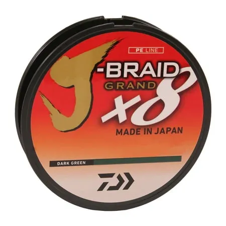 DaiwaDaiwa JBGD8U10-150IB J-Braid X8 Grand Braided Line, 150 Yards, 10 Lbs Tested, .006" Diameter, Island Blue