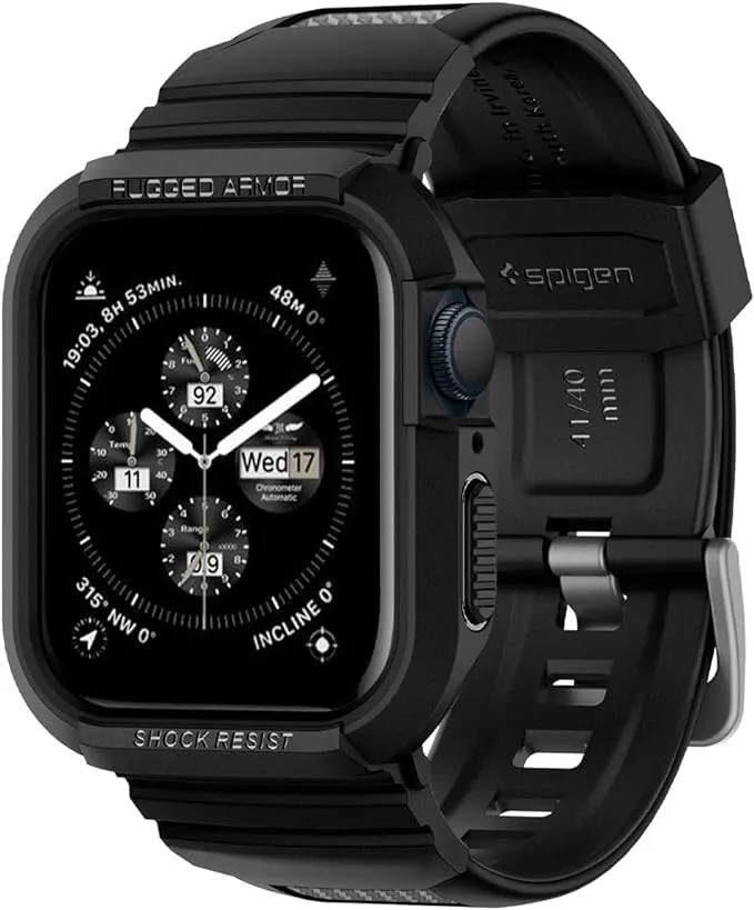 Apple Watch Series (41mm/40mm) Case Rugged Armor Pro - Spigen.com Black / Out of Stock