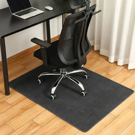 Chair Mat for Hardwood Floor Yecaye Office Chair Mat 47 x35 Anti-Slip Floor Protector for Computer Chair Dark Gray