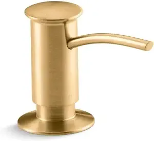 Kohler 1895-C Contemporary Design Soap/Lotion Dispenser - Vibrant Brushed Moderne Brass