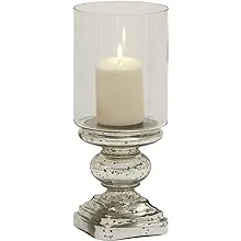 Glass Candle Holder 6"W, 14"H