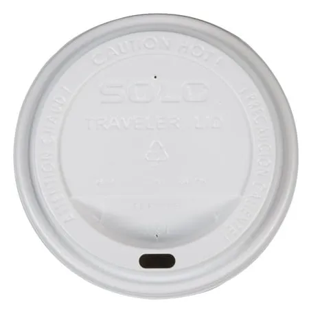 SOLO TLP316 Traveler Drink-Thru Lid, White, 1000/Carton