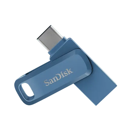 SanDisk - Ultra Dual Drive Go 128GB USB Type-A/USB Type-C Flash Drive - Black