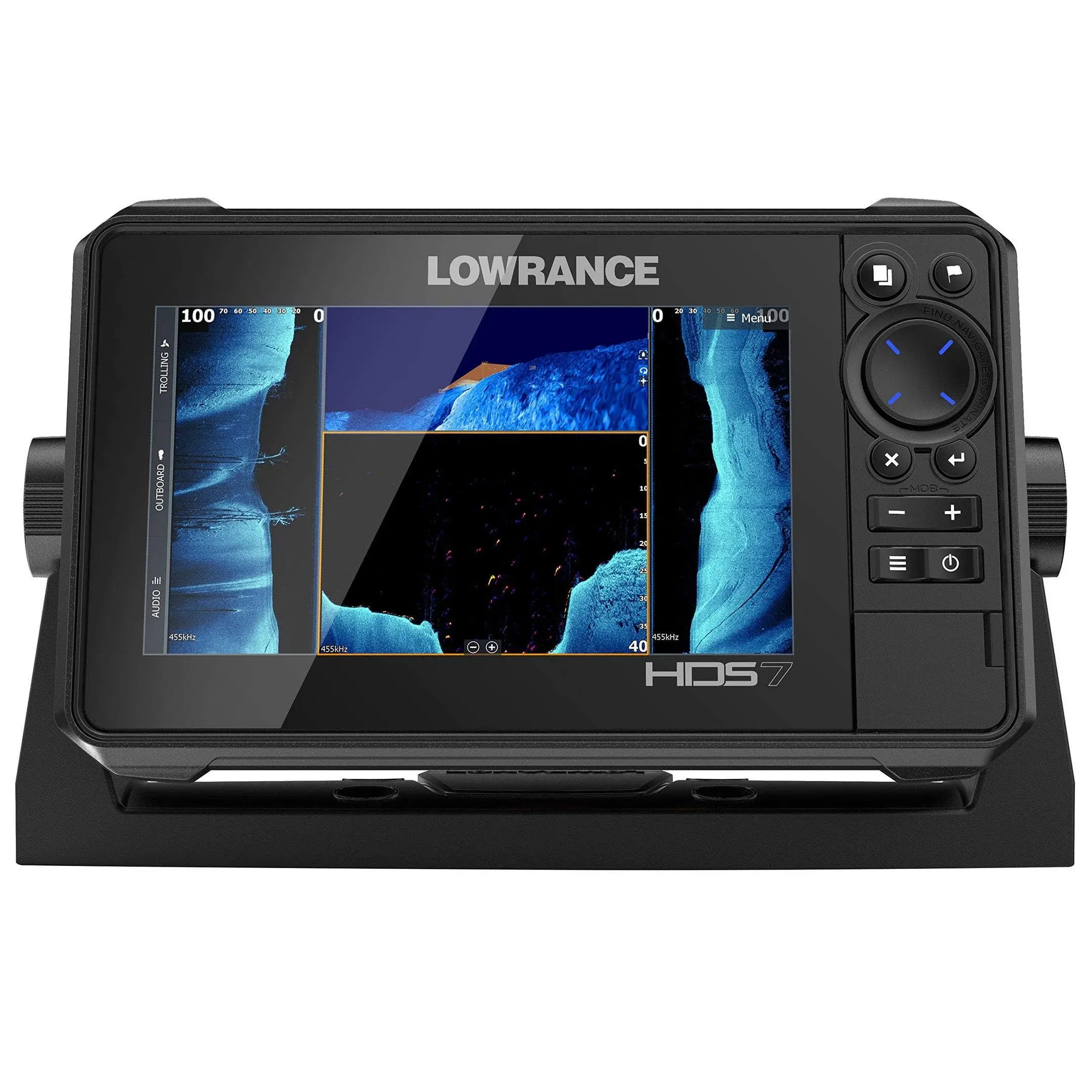 Lowrance HDS-Live Fish Finder, Multi-Touch Screen, Live Sonar Compatible, Preloaded C-MAP US Enhanced Mapping