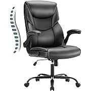 Sweetcrispy Computer Gaming Chair Ergonomic Office Chair Heavy Duty Task Desk Chair with Flip-up Arms