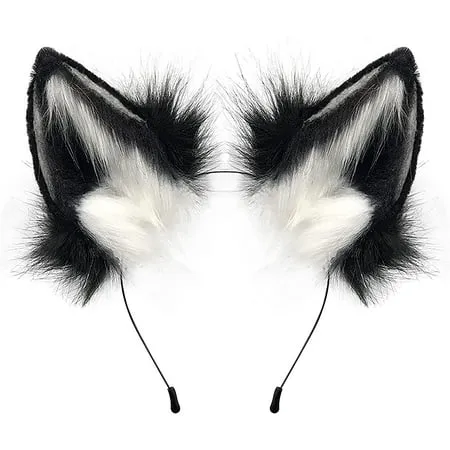 Agymo Handmade Cat Ears Cosplays,Animal Headbands, Fox Wolf Animal Ears, Costume ...