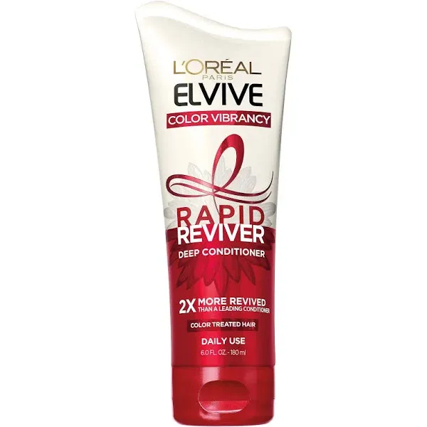 2 Pack L&#039;Oréal Paris Elvive Color Vibrancy Rapid Reviver Deep Conditioner 6 oz